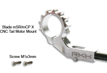 CNC Tail Motor Mount (Silver) – Blade mSR/mCP X